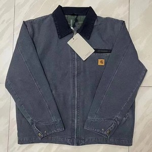 <span class=keywords><strong>Veste</strong></span> <span class=keywords><strong>en</strong></span> <span class=keywords><strong>jean</strong></span> vintage imperméable pour <span class=keywords><strong>homme</strong></span>, édition corrigée Kaha T New J97 Detroit Heavy Industry, denim délavé, style classique américain pour l'hiver - Product Image 4