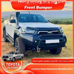 Ytpioneer 2021สำหรับ <span class=keywords><strong>Revo</strong></span> <span class=keywords><strong>รถ</strong></span>ปิกอัพกันชนหน้ารถโมเดลเหล็กคาร์บอนสีดำดัดแปลง - Product Image 2