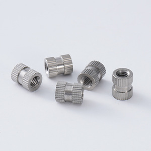 Machinable Brass Nuts M4 6.0 8L With Straight Grooves For Furniture Hardware Insert Applications - Product Image 4