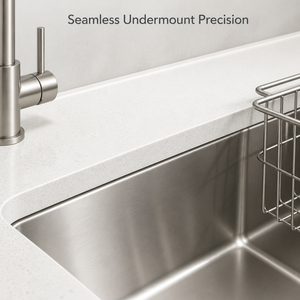 Évier de cuisine en acier inoxydable 304 fait main 830*450*228mm, design à bords fraisés, grand bac unique, style coréen Nano, à encastrer sous plan - Product Image 4