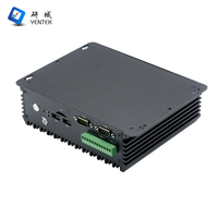 YENTEK PC Industrial Integrado Intel I5/I7 DDR4 MSATA Win10/Linux/Ubuntu VGA HD Doble LAN 6 RS232 DB9 COM Sin Ventilador