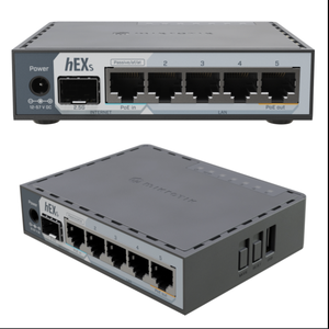 รุ่นอัปเกรดปี 2026 Mikrotik HEX S Router RB760iGS รองรับ WEP ดูอัลแบนด์ 2.4G และ 5G Wi-Fi 5 พอร์ต PoE-Out - Product Image 2