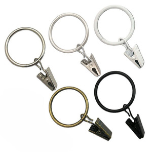 <b>Curtain</b> <b>Ring</b> <b>Clip</b> 3.5mm Line 45mm Inner Diameter Black Simple Style <b>Curtain</b> Accessory - Product Image 3