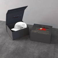 Boîtes rigides à fermeture magnétique à impression numérique vente en gros de boîte en papier pour casquette de baseball noire boîte d'emballage pour casquette de chemise et jupe de vêtement