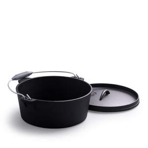 Casserole <span class=keywords><strong>en</strong></span> <span class=keywords><strong>fonte</strong></span> épaisse de 32 cm, 1,3 litre, pour la cuisine à domicile, le camping <span class=keywords><strong>en</strong></span> plein air, le barbecue, la cuisine, avec poignée - Product Image 3