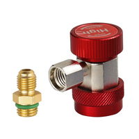 Raccord rapide en fluor pour automobile Climatiseur de voiture R134A Adaptateur haut/bas Raccord rapide Accessoires automobiles