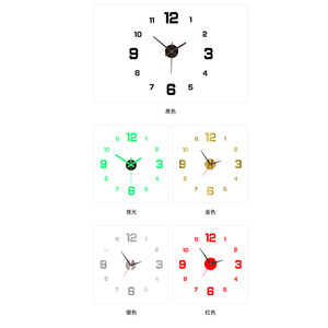 Orologio 3d adesivo <span class=keywords><strong>da</strong></span> <span class=keywords><strong>parete</strong></span> decorativo per la casa con specchio acrilico autoadesivo - Product Image 6