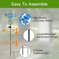 Décoration de jardin en forme de croix en métal avec éclairage LED solaire blanc chaud, alimentée par batterie, résistante à l'eau, angle de faisceau de 360 degrés pour la tombe ou le monument