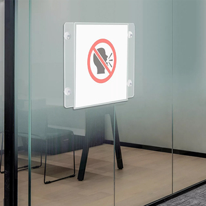 Modern 8.5 x 11 Inch Polished PMMA Acrylic Sign Holders Factory Custom PS <b>Display</b> <b>Case</b> Wall Mounted Organize Shelf <b>Display</b> Stand - Product Image 4