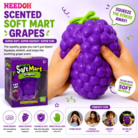 Jouet Squishy Raisin Parfumé SmushMart, Jouet Anti-Stress à Rebond Lent en Forme de Raisin à Presser pour Enfants et Adultes – Vente en Gros