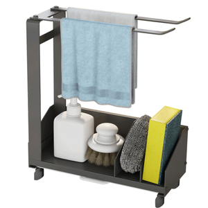 Kitchen rag rack wall-mounted punch-free countertop commodity shelf draining sponge dishcloth draining hanger storage