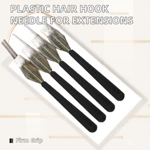 Cheap Price <b>Plastic</b> & Steel Strong Hold Hair <b>Hook</b> Needles Dreadlock Crochet Professional Hair Extension Tool - Product Image 2