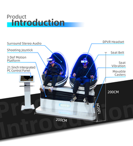 YHY 9D <span class=keywords><strong>VR</strong></span>-Silla de huevo, máquinas de carreras de tiro, equipo simulador de juego <span class=keywords><strong>VR</strong></span>, <span class=keywords><strong>2</strong></span> asientos - Product Image 2