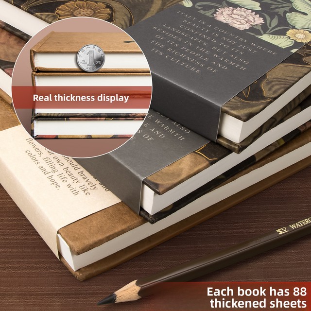 Sifang Partner 16K Horizontal Italian Style Retro Artistic Blank Student High-end Gift Hardcover Notebook