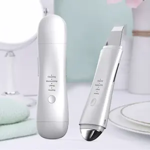 high frequency 29000HZ Vibration removal blackhead dirty lifting face neck heating massage spatula scrubber device at home