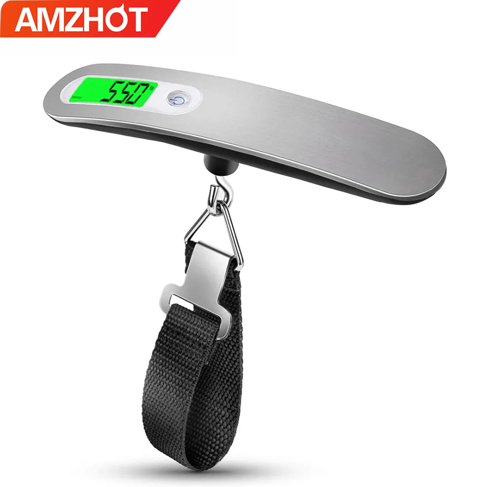 A12-0031 Amazon Top Seller Portable Digital Weighing Scale 50kg 110lb Lcd Display Luggage Scale