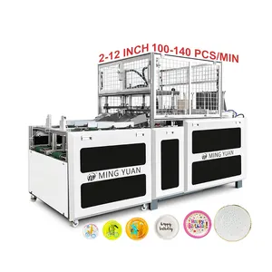 New Design Full Automatic Disposable Paper Plate Machine 100-140 piece/minute High Speed Paper Plate Making Machine