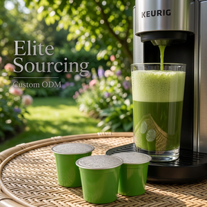 ฝาปิดแบบกำหนดเองสำหรับแคปซูลชาเขียวมัทฉะแบบ K-Cup สำหรับเครื่องชง K-Cup ขายส่งจำนวนมาก รับผลิตแบบ OEM แบรนด์ส่วนตัว มีสินค้าในสต็อก - Product Image 1