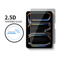 Protection d'écran en verre trempé anti-espion et anti-huile 9H pour iPad Air 2025 (11/13 pouces) – Vente Flash pour la série iPad Air