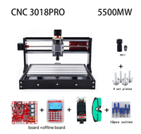 Machine CNC laser DIY Pro GRBL 30*18, machine de fraisage de circuits imprimés à 3 axes, routeur à bois, graveur laser CNC avec contrôleur hors ligne avec ER11