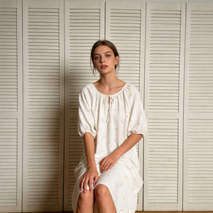<span class=keywords><strong>Camicia</strong></span> <span class=keywords><strong>da</strong></span> <span class=keywords><strong>Notte</strong></span> di Lusso in <span class=keywords><strong>Viscosa</strong></span> a Maniche Corte per Donna, Taglie Forti, Estiva, Morbida, Ecologica, di Tendenza, Personalizzabile - Product Image 3