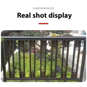 Hiện đại Nhôm hàng rào lan can thiết kế xây dựng tay vịn cho bên ngoài cầu thang - Product Image 4