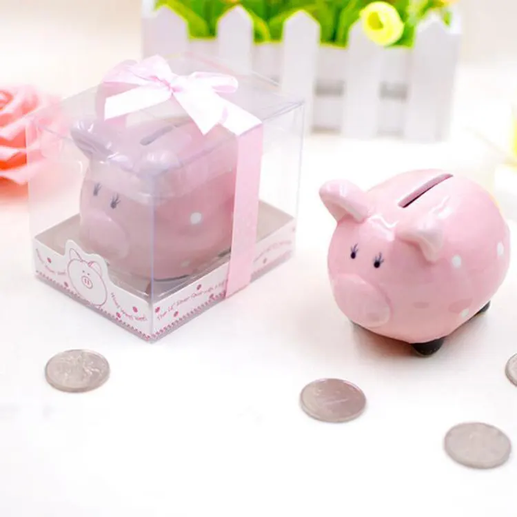 Sevimli çizgi seramik domuz kedi reklam hediyeler çocuk oyuncak dekorasyon kumbara para toplama para tasarrufu kutusu serin kumbara