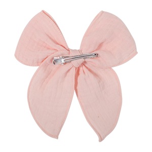 Noeuds en mousseline Clips en coton Texture Barrettes Accessoires pour <span class=keywords><strong>cheveux</strong></span> pour filles Tout-petits Enfants Adolescents - Product Image 2