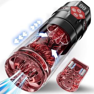 Waterdichte Stuwende Roterende Vibrerende Zuigende Mannelijke Masturbator Met Lcd-Scherm Elektrische Masturbatie Cup Seksspeeltjes Voor Mannen - Product Image 1
