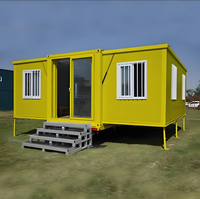 Salle de conteneur extensible personnalisée 20 pieds. & 40 Ft. Chambre à coucher préfabriquée de structure en acier pour des hôtels et la famille