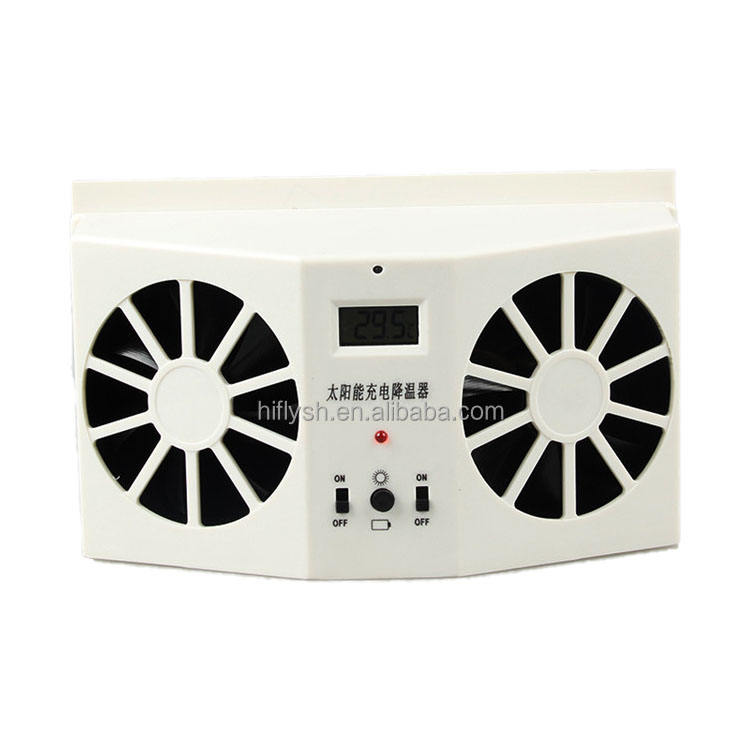 HF-606 Small Solar Powered Fans Auto Cool Solar Car Ventilation