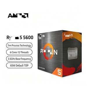 ขายส่ง CPU ใหม่ Tray R5 5600 6 คอร์ 12 เธรด AM4 สำหรับเดสก์ท็อป 3.5GHz-4.4GHz 65W สำหรับประกอบพีซี พร้อมส่ง มีการรับประกัน - Product Image 1