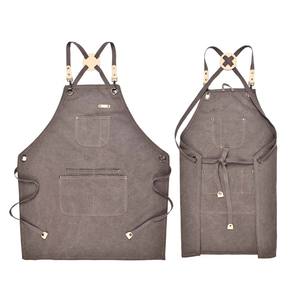 Tablier en toile épaisse pour hommes pour le travail pour boulangerie <span class=keywords><strong>café</strong></span>-restaurant horticulture menuiserie emplois de restaurant - Product Image 6