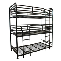 Lit superposé en métal à 3 niveaux, pliable, réglable, écologique, meubles de chambre à coucher pour la maison et l'hôtel