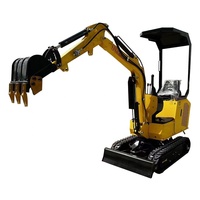 Mini-excavatrice chenillée électrique 1 tonne, hydraulique, chinoise, économique, avec accessoires et remorque, importée de Chine