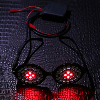 Gafas LED Espiralizadas Deslumbrantes para Bares, Discotecas, KTV, Fiestas, Halloween, Ambiente Festivo, Coloridas, Intermitentes, de Plástico para Navidad