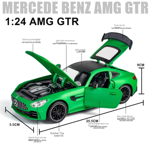 Jouet en alliage moulé sous pression 1:24 Benz AMG GTR Sports Car Sound Light Pullback avec décoration Collection <span class=keywords><strong>Metal</strong></span> Model - Product Image 3