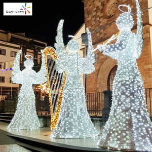 Vente de décorations de Noël d'extérieur, lumières de Noël d'extérieur, LED imperméables, anges lumineux - Product Image 2