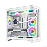 Boîtier PC ATX personnalisé, boîtier de jeu, châssis de PC gamer, boîtier de bureau, boîtier d'ordinateur en verre trempé