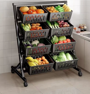 Estante <span class=keywords><strong>de</strong></span> Almacenamiento <span class=keywords><strong>de</strong></span> Múltiples Niveles con Almacenamiento Móvil para Refrigerios, Frutas, Verduras, Juguetes, Bebidas, Estante <span class=keywords><strong>de</strong></span> Almacenamiento <span class=keywords><strong>de</strong></span> Pie - Product Image 4