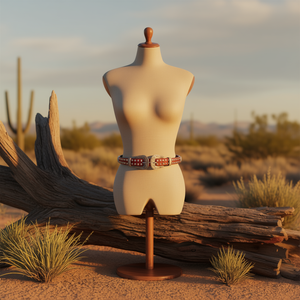 Cintura in Metallo 2.5x100cm con Doppia Fibbia Stile Western Accessorio di Moda - Product Image 2