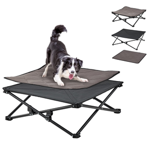 Lit pour animaux de compagnie surélevé pliable et portable, lit pour petit chien, respirant et lavable, lit pliant pour chien, lit de camping pour les voyages en plein air - Product Image 2