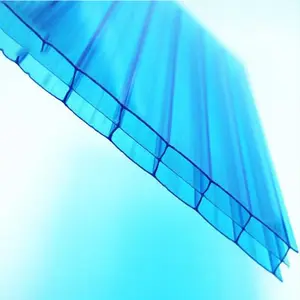 कस्टम डिजाइन रंग मोटाई आकाश नीले पीसी प्लास्टिक शीट सजावटी स्क्रीन के लिए