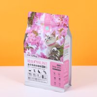 Ventes en gros de sacs en PET/VMPET/PE épais à fond carré, imprimés sur mesure, de qualité alimentaire, réutilisables, avec fermeture éclair pour la nourriture pour chiens, le thé