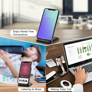10W QI Drahtlose Ladegerät Schnell Ladung Schnell Lade für iPhone 8 10 X XR Samsung S10 S7 S8 S9 2-spulen Stehen 5V/2A &amp; 9V/1,67 <span class=keywords><strong>A</strong></span> - Product Image 6