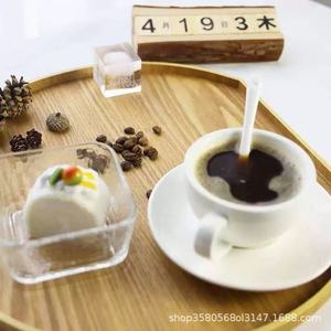 Plateau de service semi-circulaire en bois One Stopper B46233, style japonais rétro élégant, plat à thé pour le petit-déjeuner, bois massif, sans danger pour les aliments - Product Image 2