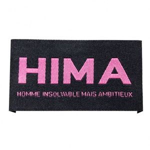 Étiquettes tissées pour col de t-shirt, étiquettes pliées à l'extrémité, étiquettes à coudre sur les vêtements - Product Image 2