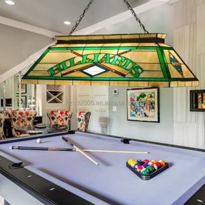 Lámpara de Billar Tiffany de 55 Pulgadas en Oferta, Suministro Directo de Fábrica, 6 Luces para el Hogar, Bar o Comedor, Material de Vidrio - Product Image 4