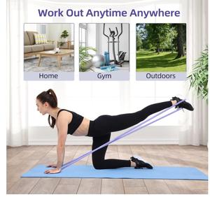 Ceinture de Yoga Élastique en Latex pour Entraînement des Hanches, Bande de Résistance pour Fitness et Squats, Vente Directe Usine - Product Image 2