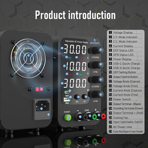 Jesverty SPS3010V 디지털 가변 <span class=keywords><strong>DC</strong></span> 전원 공급 장치 30V 5A 0-10A <span class=keywords><strong>24V</strong></span> 300W 단일 수리 재 작업 OCP OVP 단락 보호 - Product Image 5